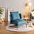 Blue  Faux Leather