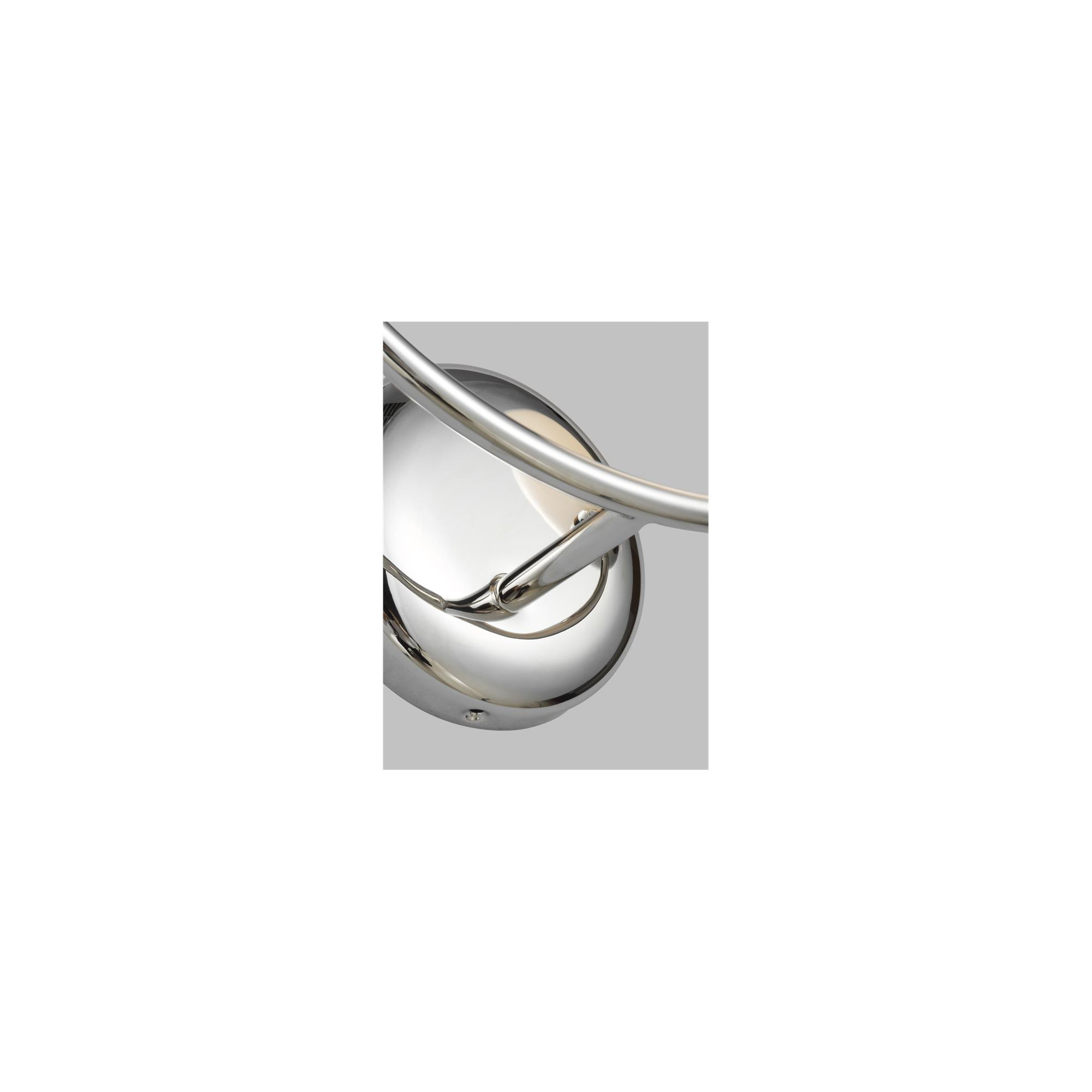Alain 2 Light Frosted Dimmable Vanity Light, Polished Nickel