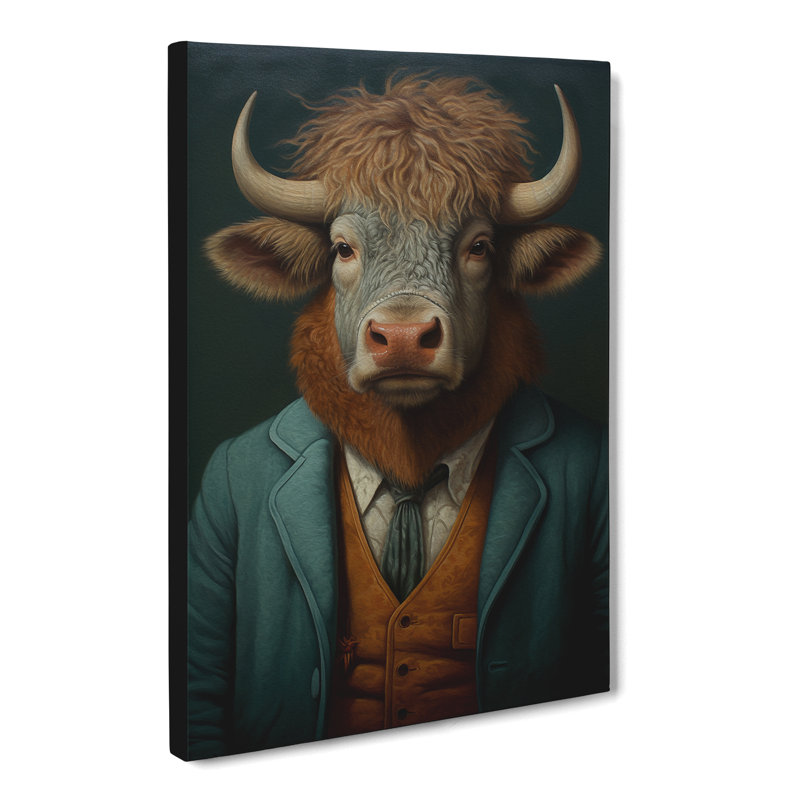 Bison - No Frame Print, 60cm H x 40cm W x 3cm D