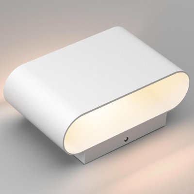 Modern LED Wall Sconces 1 Pack Hardwired Interior Wall Lights Indoor Aluminum Up And Down Wall Mount Light For Living Room Bedroom Hallway Corridor Warm