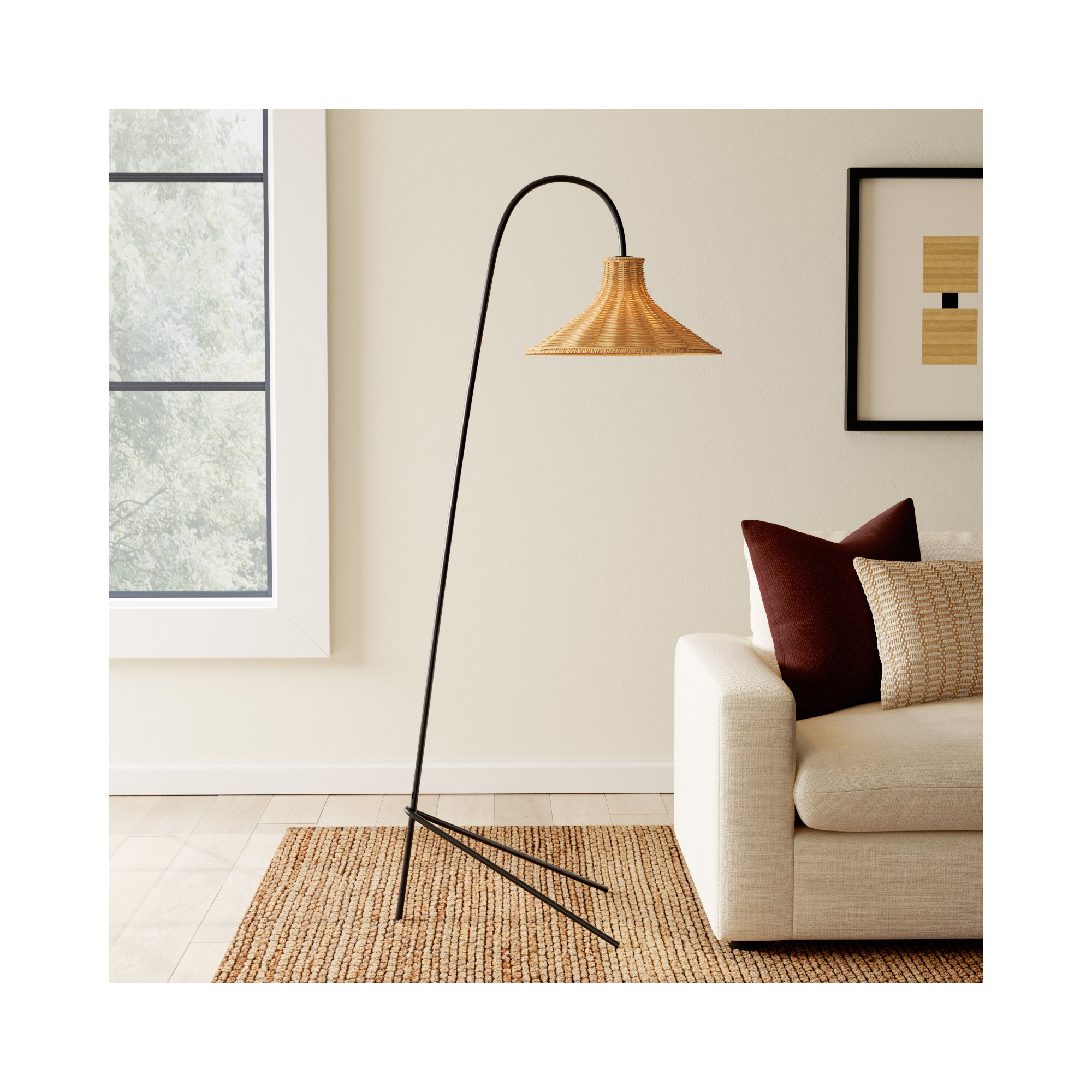 Sylvia 67'' Iron Floor Lamp