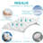 Windmere Mattress Pad Mattress Cover Quilted Fitted Mattress Protector Cotton Top Stretches up 8-21" Deep Pocket Cooling Mattress Topper-377013823-377013794