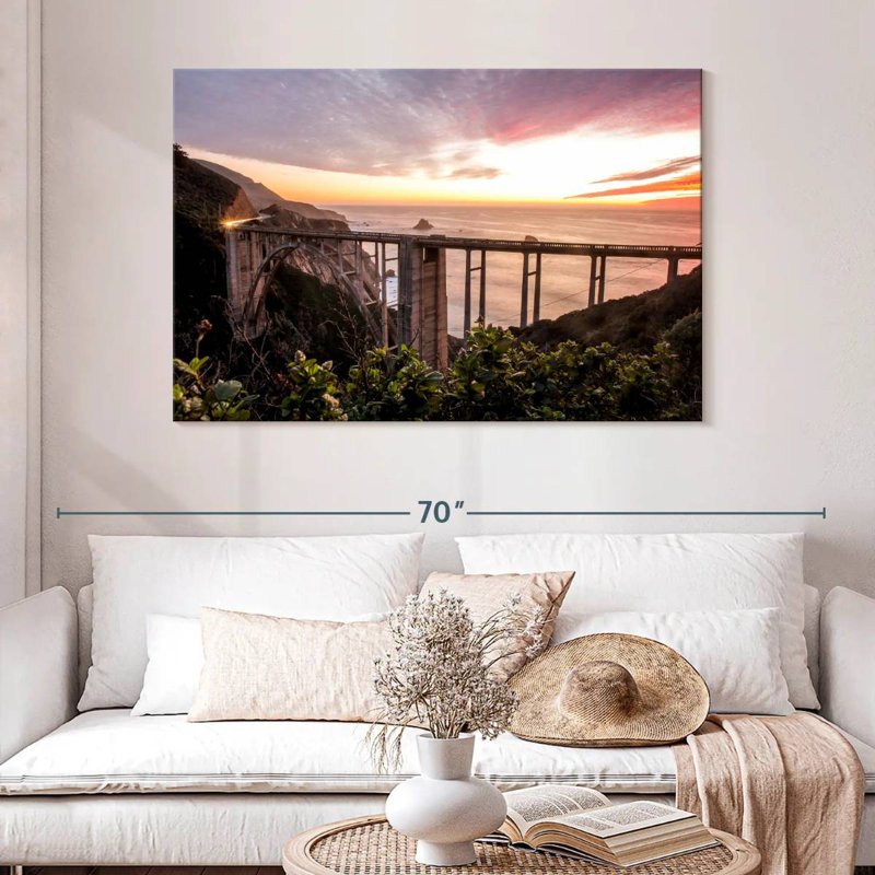 Lilie Big Sur's Bixby Bridge, H 32 po x l 48 po
