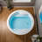 59" Freestanding Acrylic Round White Double Bathtub With Integrated Seat, Non-Slip Design-101055375