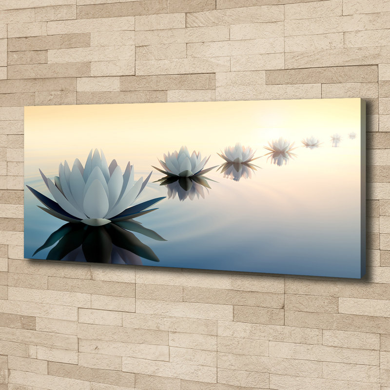 Lotus Flowers - No Frame Print on Canvas