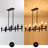 8 - Light Dimmable Retro Candle Kitchen Island Chandelier-1570064336