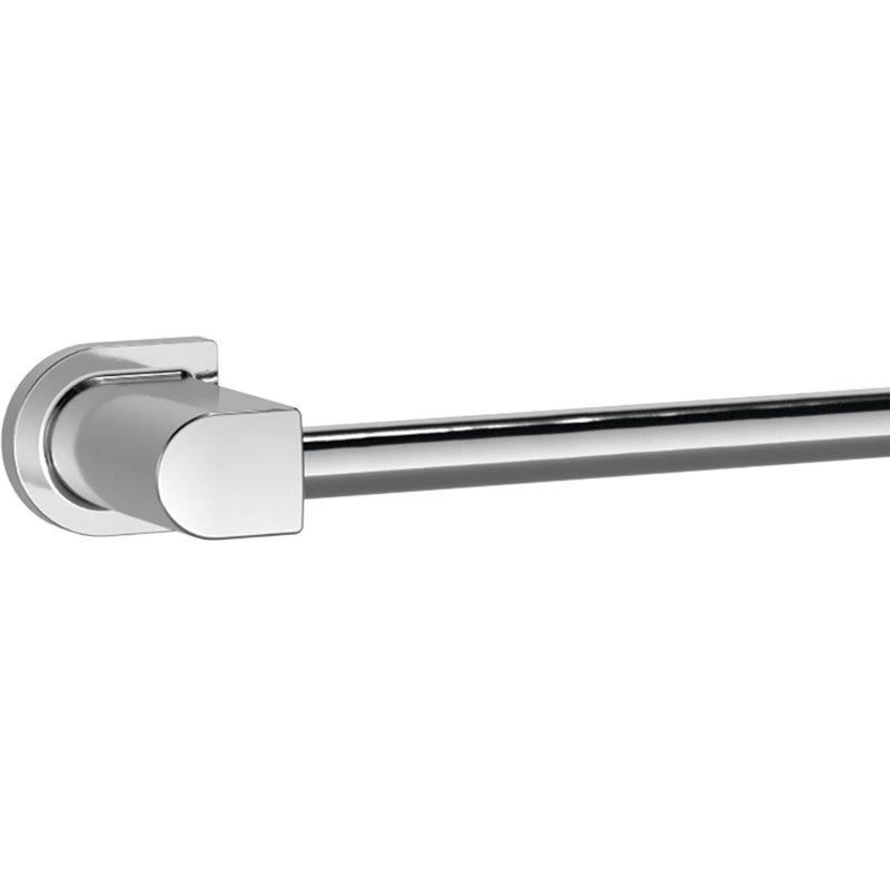 Barre à serviettes murale Xander 1, Chrome poli, H 1,69 po x L 25,93 po x P 2,98 po