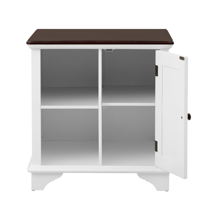 Table d'appoint U Can, Brun / Blanc