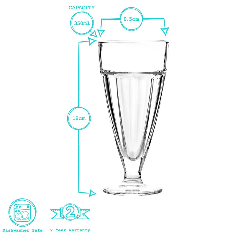 Argon Tableware - Ice Cream Sundae Glasses - 350ml, 12
