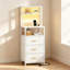 41cm W Metal Bedside Table-442735797