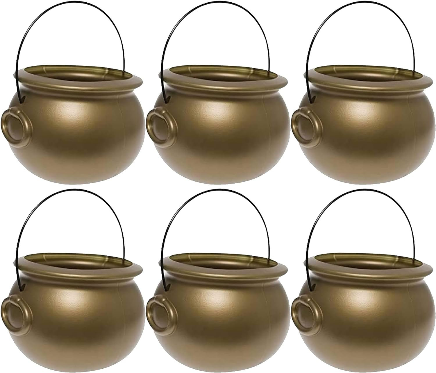 PMU Halloween 8 Inch Cauldron - Blow Mold Plastic Party Accessory ...