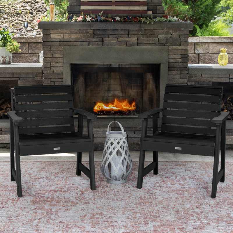 Chaise de patio Midwest, Noir