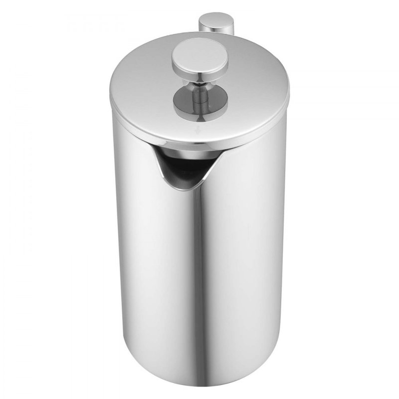French Press Coffee Maker 51 oz Stainless Steel French Coffee Press Silver, 6 Cups