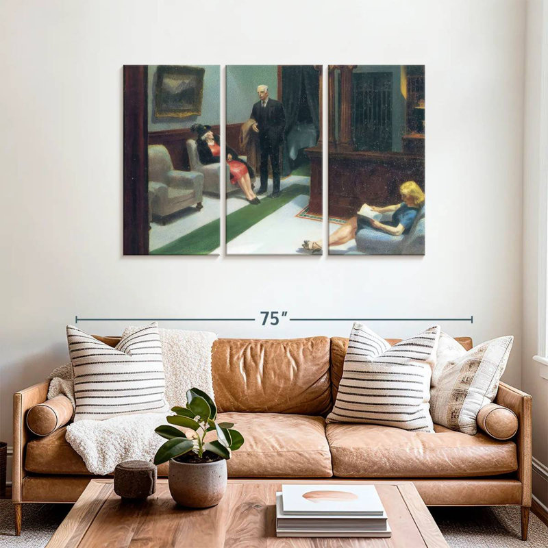 Hall de l'hôtel Leisha, H 36 po x l 57 po