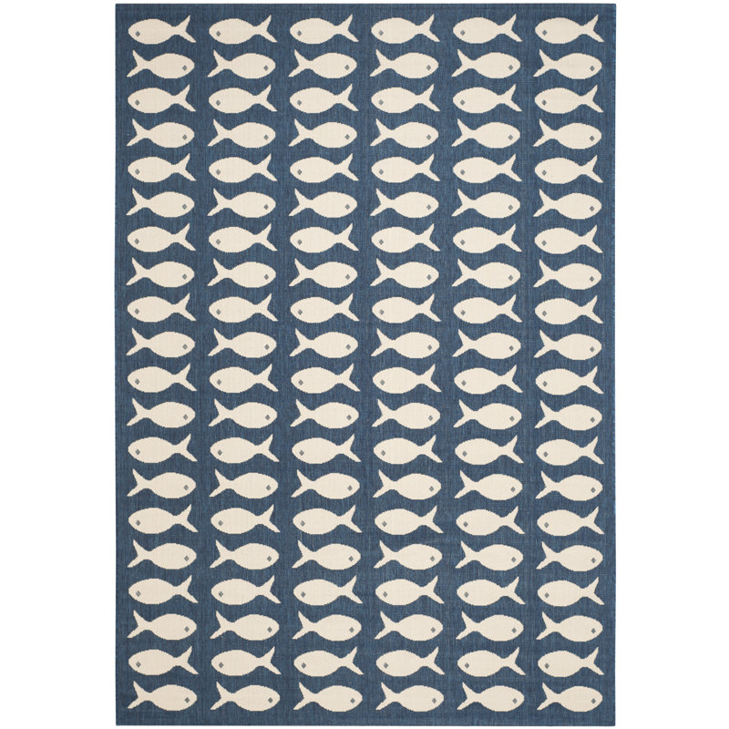 Tapis d'intérieur / extérieur à imprimé animal Paugh Performance, Rectangle 5 pi 3 po x 7 pi 7 po
