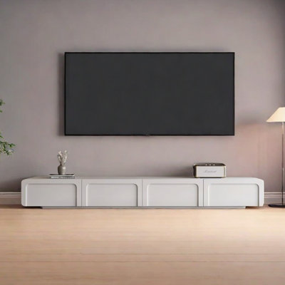 Meuble télé en bois massif au design minimaliste