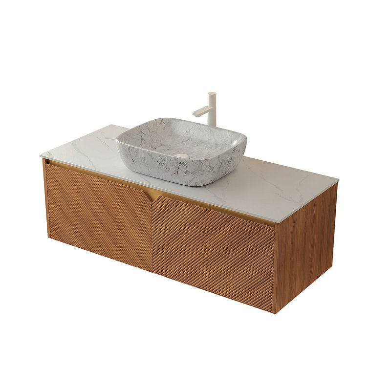 Armoire murale sans lavabo 48 po RUBEN, chêne brun