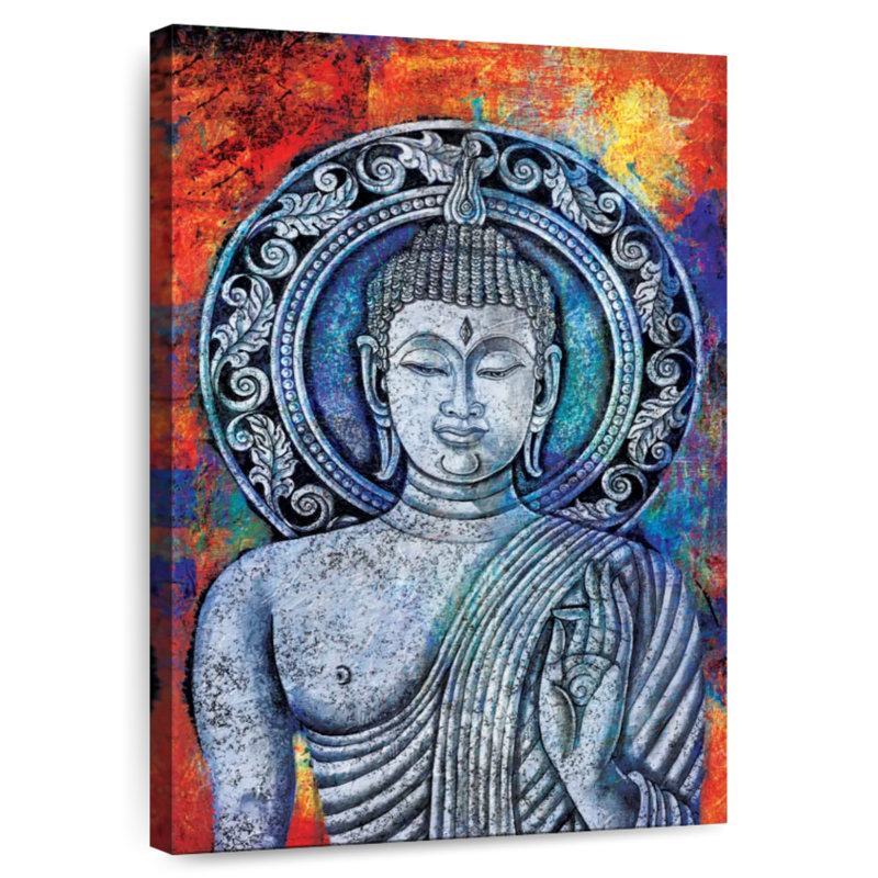 Portrait de Bouddha Leisha, H 30 po x l 20 po