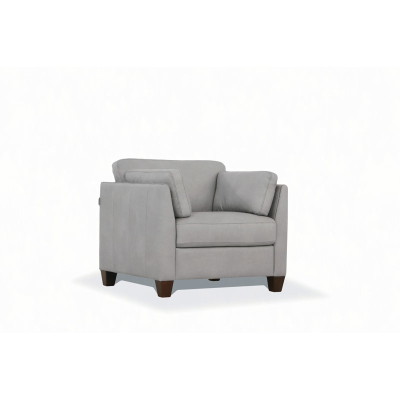 Chaise en cuir Matias Dusty (assemblée)