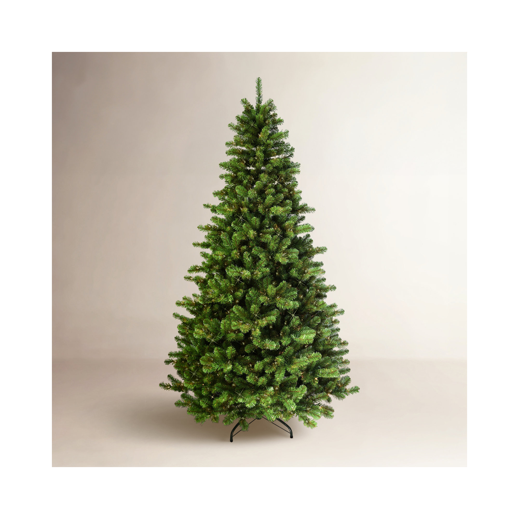 90' Lighted Artificial Spruce Christmas Tree