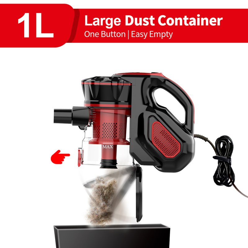 Aspirateur balai sans sac INSE, Rouge