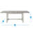 Amonti Rectangular Marble Top with Solid Wood Base Dining Table