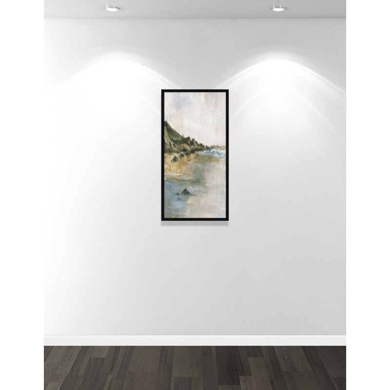 Impression «Tide’s Edge» par Casa Fine Arts, Noir, noir, noir, noir, Reproduction encadrée sans passe-partout
