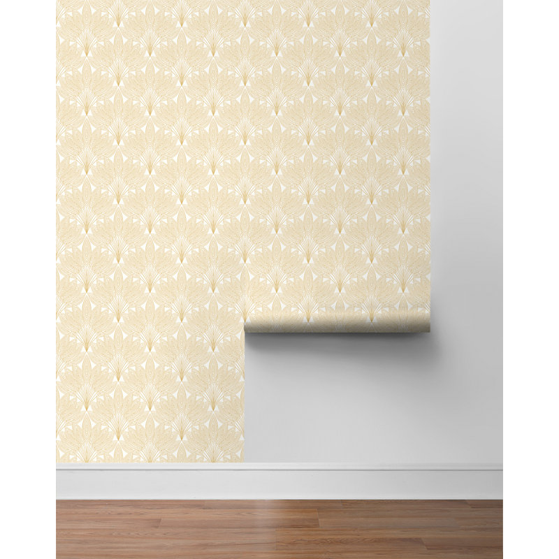 Rouleau de papier peint adhésif L 18 pi x l 27 po, Or