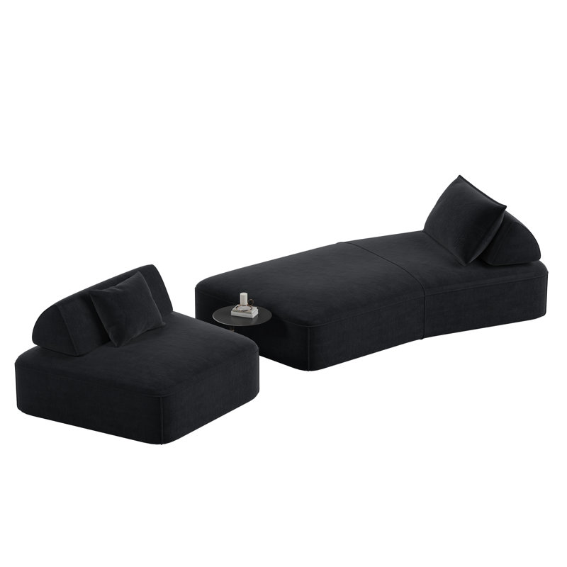 139" Oversized Modular Sectional Sofa Set