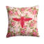  Coussin décoratif à motif floral roses roses 14 po Shabby Elegance-1981801952