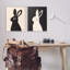 Crème et noir lapins, ensemble de 2 giclées encadrées par Jessica Beck-1313173750-1313173748