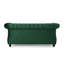 Canapé Chesterfield de style Chesterfield avec capitonnage à boutons profonds, garnitures cloutées et accoudoirs roulés pour un confort élégant-746538701
