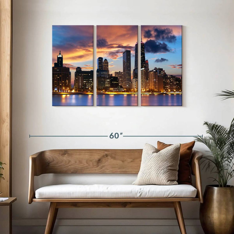 Horizon de Tergel Urban Chicago, H 28 po x l 45 po