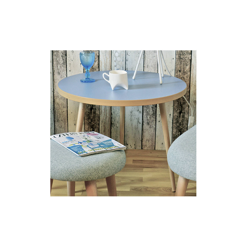 Cube Four Leg Coffee Table, Blue