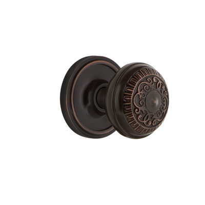 Classic Rosette with Egg & Dart Door Knob