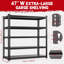 Étagères de garage pour tablettes de rangement robustes d'une capacité de 3000 lb-102743747