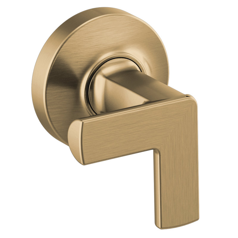 Kintsu® Two Handle Wall Mount Tub Filler, Luxe Gold, Cross