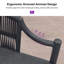 Tabourets de bar hauts modernes en métal pour patio, avec dossier et accoudoirs ergonomiques-1560347793-1560347795
