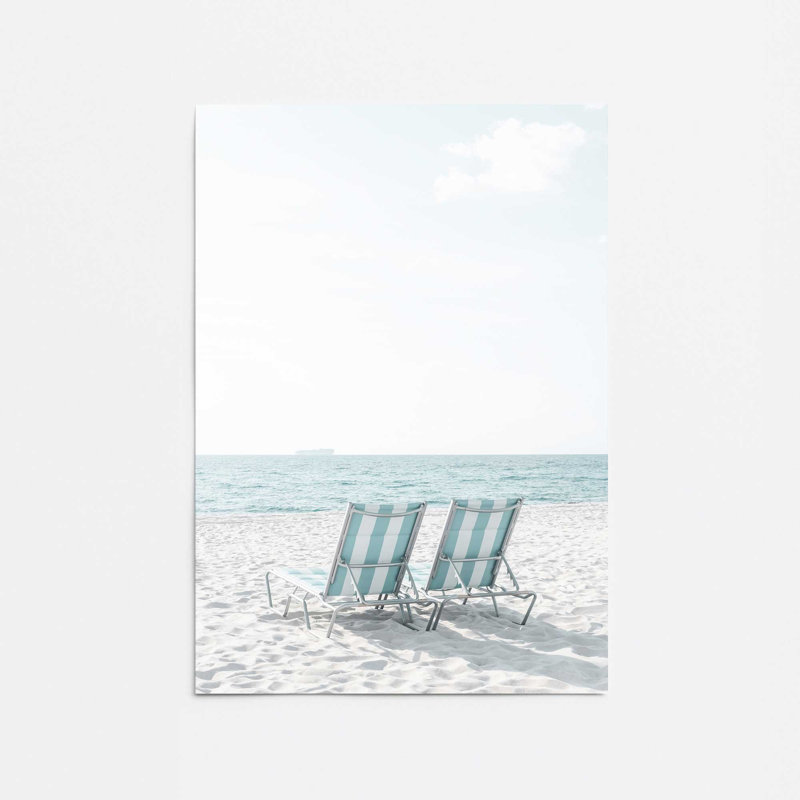«Seaside Relaxation in Style II», reproduction encadrée, H 16 po x l 12 po, Sans cadre, papier
