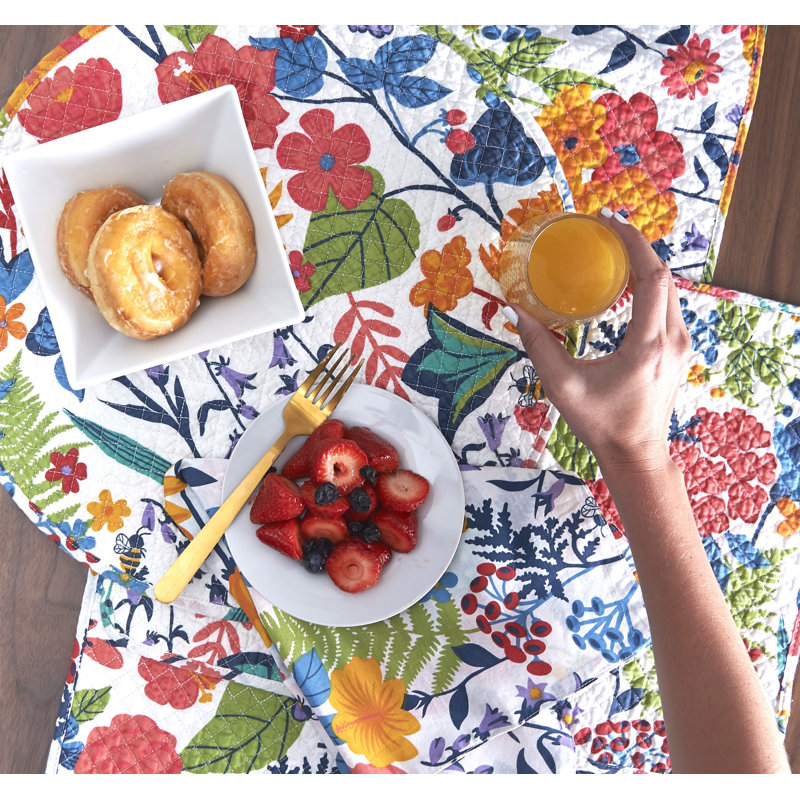 Tawanna Cotton Floral Square Napkin