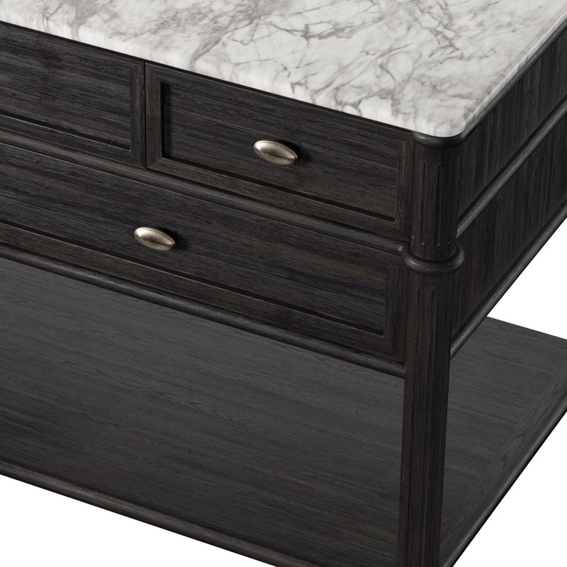 Toulouse Single Wide Vanity-Satin Black Veneer, Satin Black Veneer