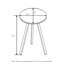 Round Wood Outdoor Bistro Table , cm W cm D-1809847616