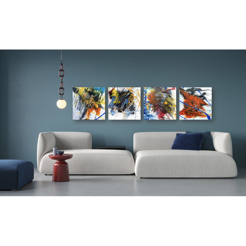 Mineral Series 4 Set III by John Beard - Artist Enhanced Canvas Print, Black, 12" H x 12" W x 2" D