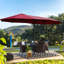 15X9Ft Double-Sided Twin Patio Umbrella Large Rectangular Outdoor Market Umbrella With Solar Lights & Heavy-Duty Base-979510399