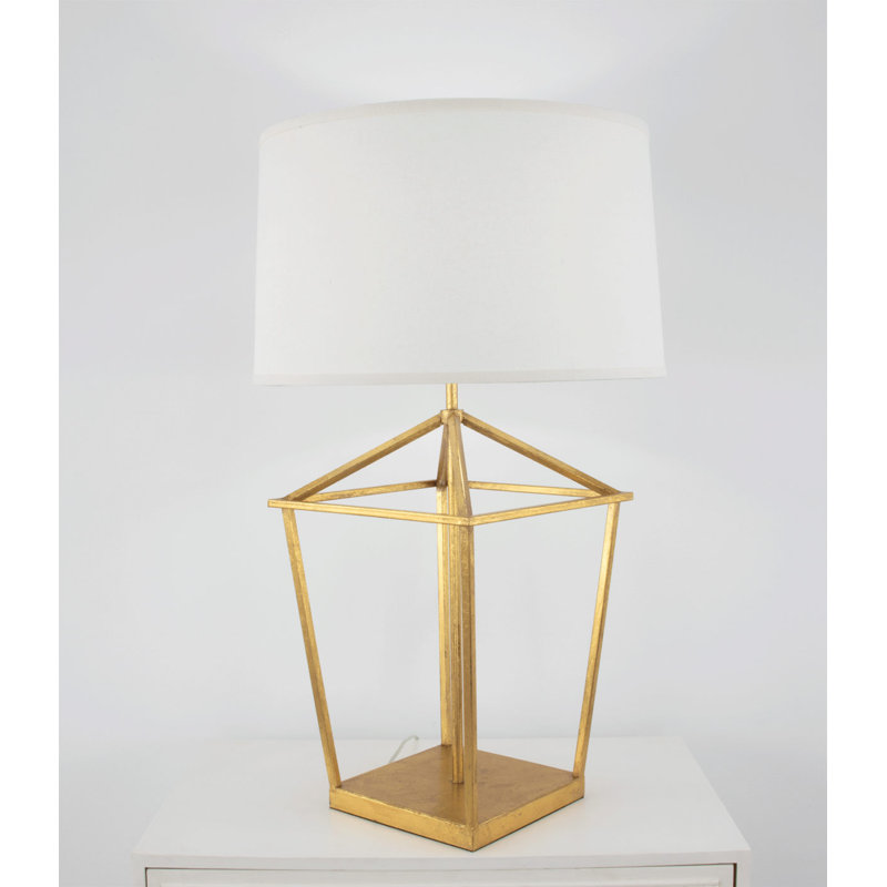 Dana Table Lamp, Gold Leaf