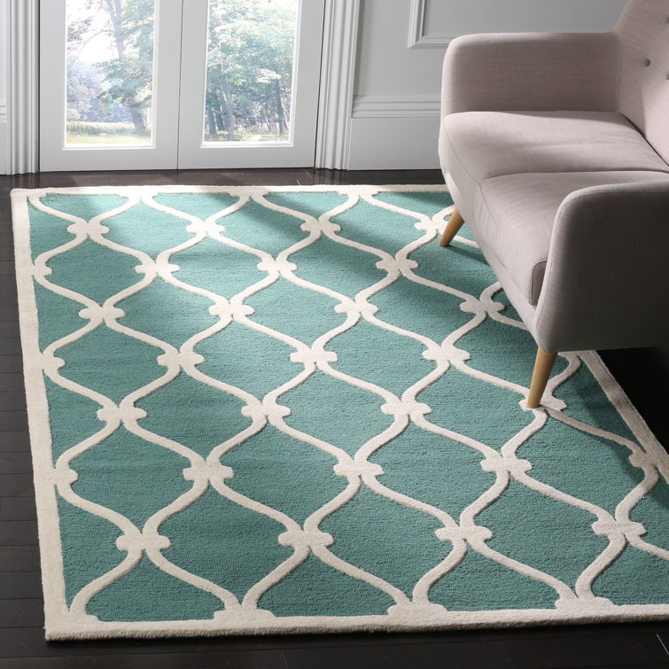 Winston Porter Cannen Hand Tufted Wool Geometric Rug & Reviews | Wayfair