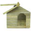 Cale Impregnated Pinewood Portable Dog House-42352308