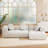 Fully Compressed Modular L-Shaped Sofa Set With Reversible Chaise & Tufted Back-1520094348