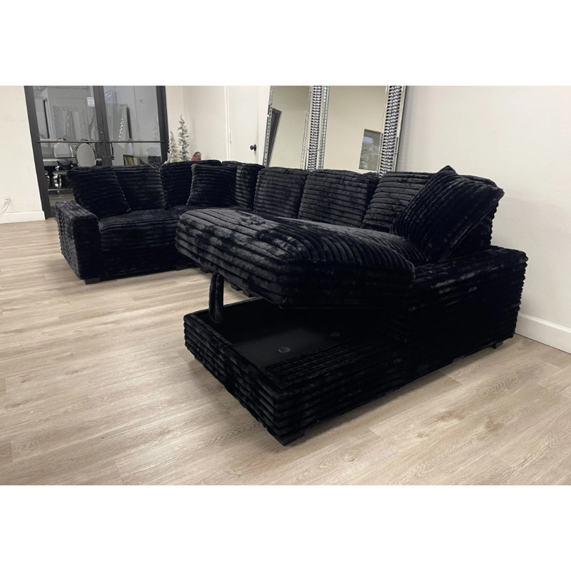 Canapé modulaire ALISSON NOIR