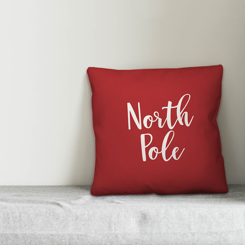 Coussin North Pole, Rouge, Housse de coussin
